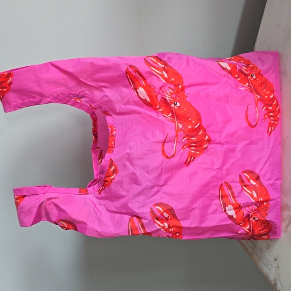 BAGGU Pink Lobster Reusable Tote - Picture 4 of 8